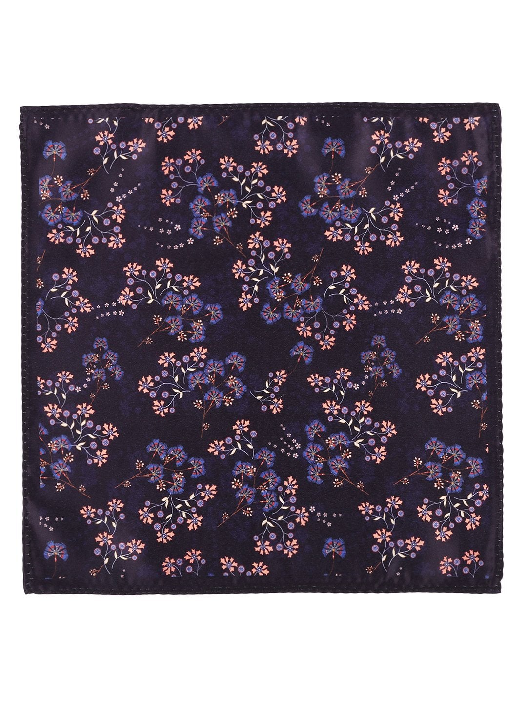 Purple Base Printed Necktie & Pocket Square Set - TOSSIDO