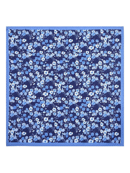 Blue Printed Pocket Square - TOSSIDO