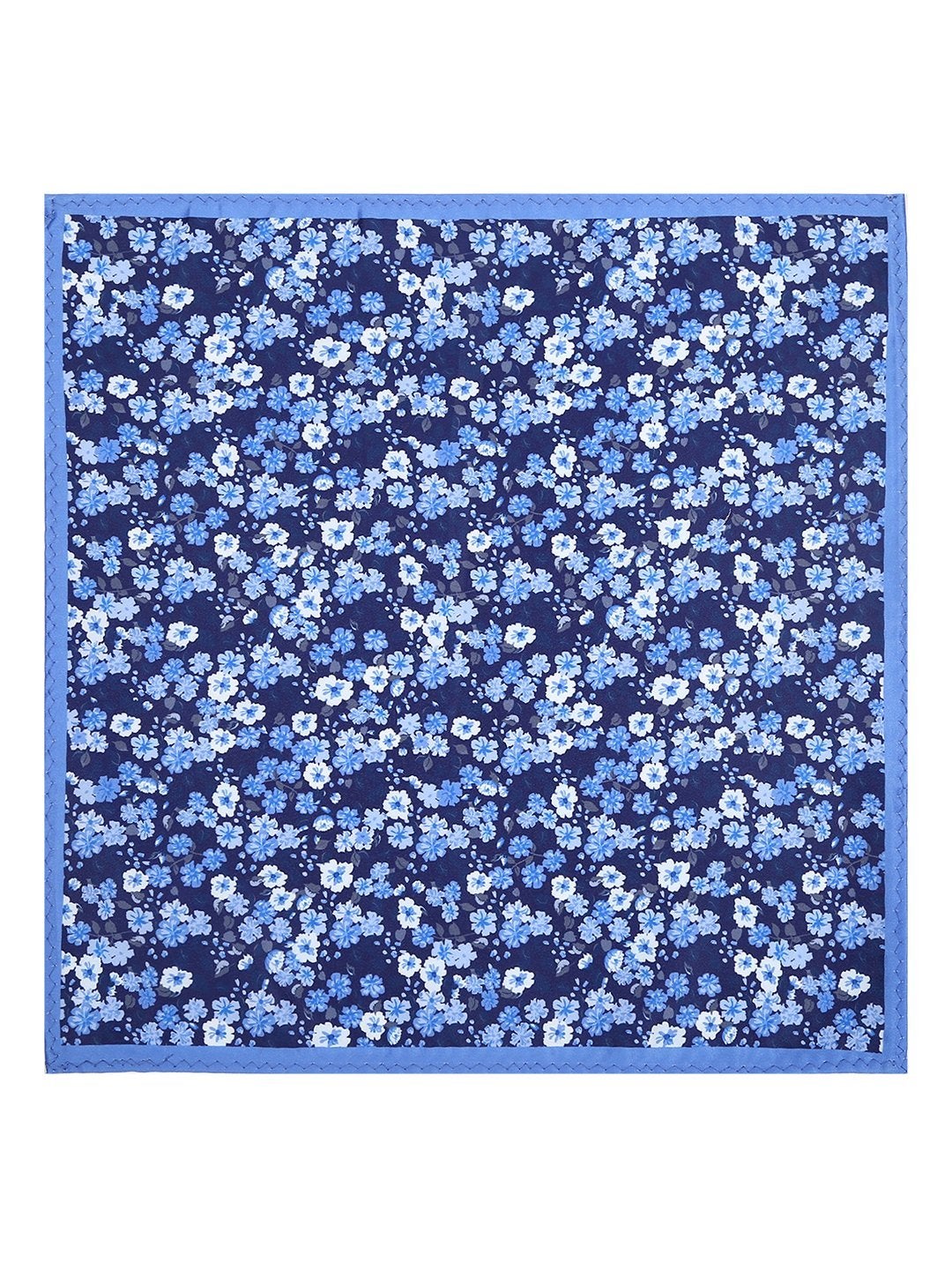 Blue Printed Pocket Square - TOSSIDO