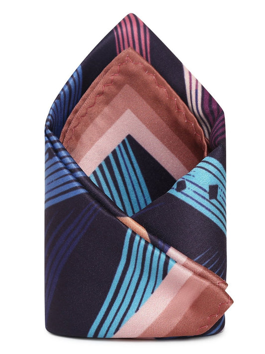 Multicolored Printed Pocket Square - TOSSIDO