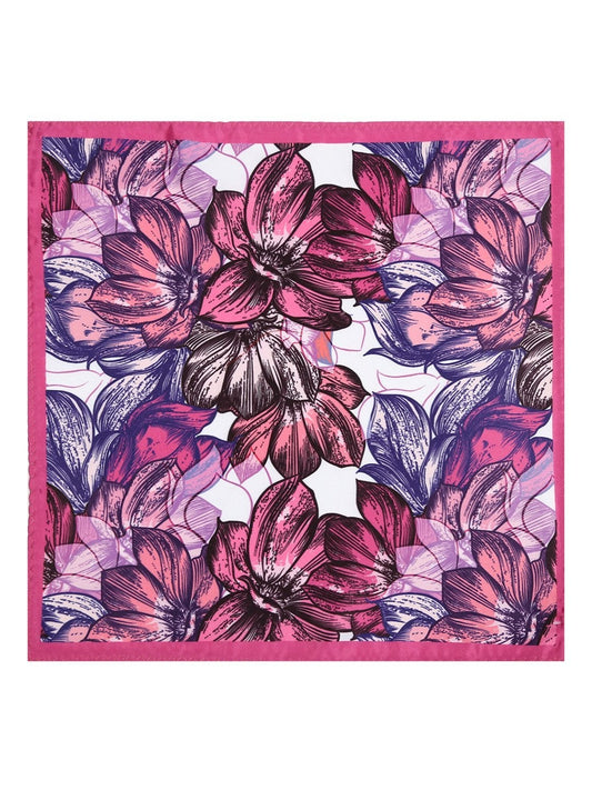 Pink Printed Pocket Square - TOSSIDO